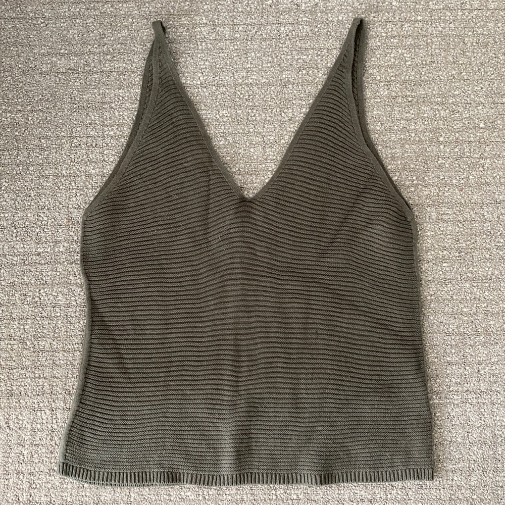 Express Olive green sweater tank